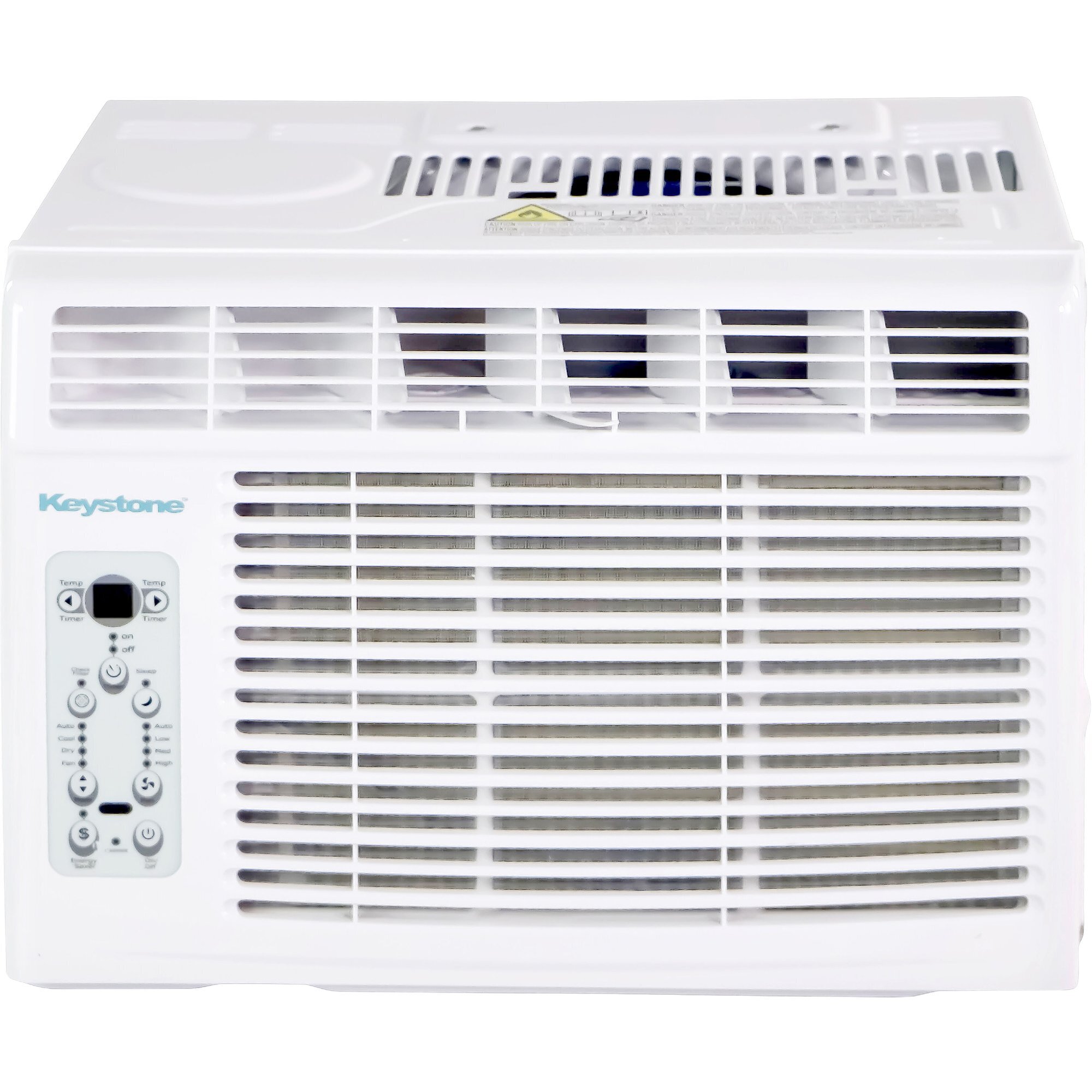Keystone 12,000 BTU Window Air Conditioner with 11,000 BTU Supplemental Heat Capability, 230V, Covers up to 550 sq. ft., Model# KSTHW12B